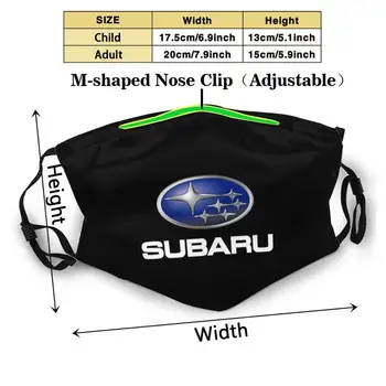 Fierbinte De Vânzare - Subaru Logo Negru Text Alb De Vară Fierbinte De Vânzare De Imprimare Măști Diy