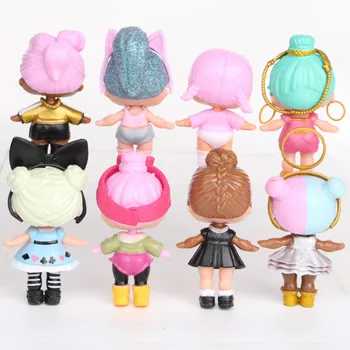 L. O. L. SURPRIZĂ! 8pcs/set Lol Surpriză Ornamente Papusa Jucărie Confetti, Sclipici Serie de Figurine Anime pentru Copii jucării pentru fete