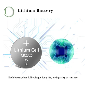 50Pcs/ 10Card CR2325 3V Baterie cu Litiu 190mAh Capacitate Litiu CR2325 Celule Monede pentru Cheie de la Distanță Masina