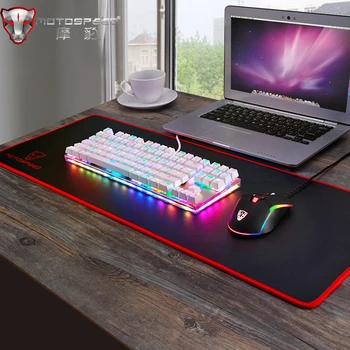 Rusă/engleză Motospeed K87S de Jocuri Mecanice Tastatura LED Anti-Ghosting 87 de Taste Iluminare RGB USB Cablu Tastatura Pentru Gameri