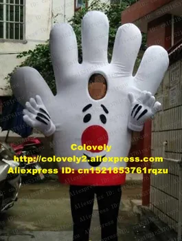 Palma Manus Mănuși cu un Deget Mascota Costum Adult Personaj de Desene animate O Fata In Palma Această Față Este Plin De Plângeri ZZ3849