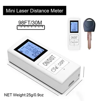 Mini Digital laser distanța de meter Reîncărcabilă Măsură 98Ft/30M Chino Măsura Acasă Utilizat Instrument de Măsurare 0.03-30m telemetru