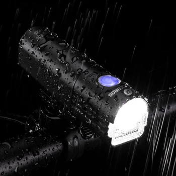 ROCKBROS Bicicletă Nouă Lumină Bicicleta Reîncărcabilă Lampă Față IPX6 rezistent la apa Lanterna 7Mode Lanterna Cu Suport Rotativ Accesorii