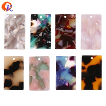 Alege Culori 15x25MM 30Pcs/Mulțime de Bijuterii Accesorii de Formă Pătrată Acid Acetic Materiale Realizate manual Cercei Părți Constatările de Bijuterii