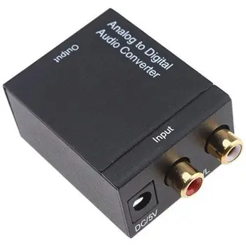 Kebidu Analog-Digital ADC Convertor Optic Coaxial RCA Toslink Audio Adaptor de Sunet SPDIF Adaptor pentru Apple TV pentru Xbox 360 DVD