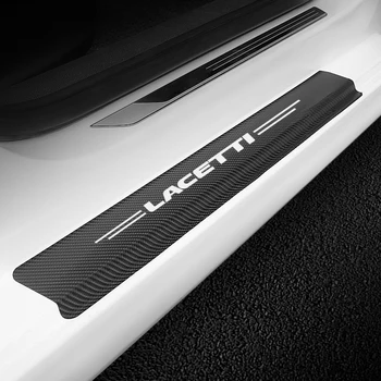 4BUC Masina Pragului de Ușă Scuff Placa Autocolant Pentru Chevrolet LACETTI Stil Auto Stil DIY Decal Auto Tuning Auto Accesorii