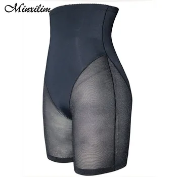 Minxilim 2020 Mare Întindere Seamfree Inaltime Talie pantaloni pentru fete Sexy Femei Chiloți Net Pânză Despicare Plasă de remodelare corporala