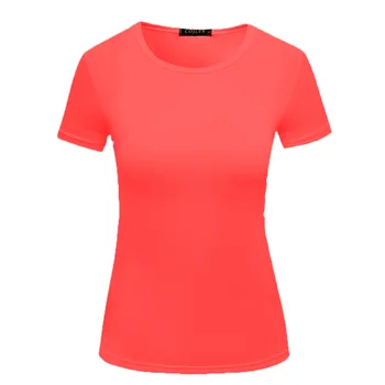 De vară de Moda pentru Femei Tricou de Culoare Solidă O-Gat Maneci Scurte T-shirt Casual Teuri de Bază Alb-Negru