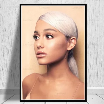 Ariana Grande Arta De Perete Poster Muzica Pop Star Sua Cantareata Îndulcitor Fată Portret Panza Pictura Decor Acasă Living Imagine