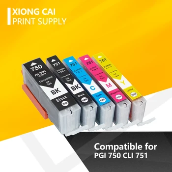 IGP 750 CLI 751 compatibil Cartuș de cerneală pentru Canon MG6370 MG7170 MG7570 IP8770 MG6770 MG6670 Printer IGP-750 CLI-751 PGI750
