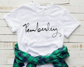 Pemberley Jane Austen T-shirt Mândrie și Prejudecată ecran imprimate pentru Femei Tricou