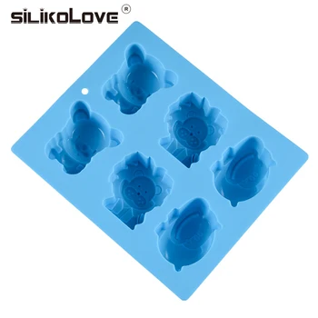 SILIKOLOVE Animale 3D Matrite de Silicon pentru Decorare Tort Urs, Leu, Cal Râu Mucegai Silicon de Copt DIY Instrumente de Mucegai Tava