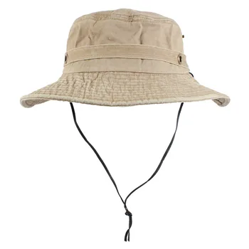 Bărbați Capac de Primavara-Vara din Bumbac Găleată Pălării de Vest 2019 Nou Stil de Vânt Coarda Fix Tatălui Plaja Pălărie de Cowboy în aer liber Pălărie Safari