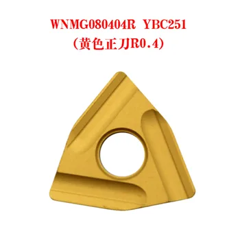 10BUC ZCC.CT WNMG080404L WNMG080408R YBC251 YBC252 original de cotitură externe instrument de carbură de lama CNC strung tool gratuit shippin