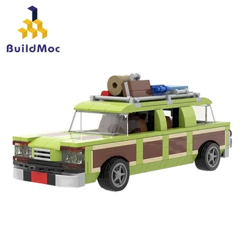 Buildmoc Vagon Regina 1983 o Familie fericită break Masina de Învățământ Asamblate Modele de Blocuri de Cărămizi mici jucarii