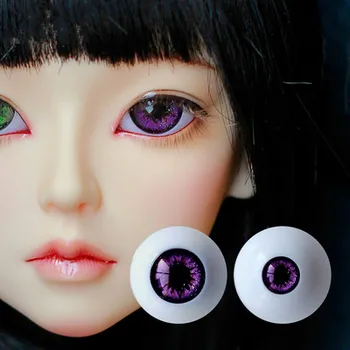 BJD papusa simulare ochi cât o minge de moda presiune ochi mingea 12mm14mm16mm18mm mici iris întuneric misterios nebuloasa ochi de culoare gri