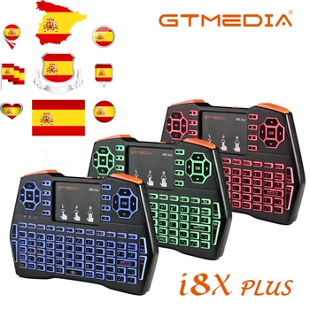 Cele mai noi GTMEDIA i8X cu iluminare din spate 2.4 GHZ Wireless Keyboard Mouse-ul de Aer Cu Touchpad-ul Portabil Pentru Smart TV Android G1 G2 GTC GTS X96
