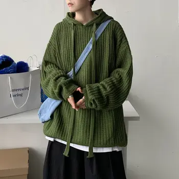 Privathinker Bărbați Cald Pulover cu Glugă Femei Culoare Solidă Pulover Casual coreean Streetwear Om Pulovere Pulover de Moda de Îmbrăcăminte