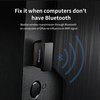 Baseus USB Dongle Bluetooth 4.0 Adaptor pentru Tablete PC, Mouse, Tastaturi, Gamepad-uri, Imprimante Cască Bluetooth Receptor Transmițător