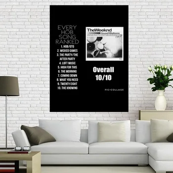 Home Decor Panza Imprimate Weeknd Trilogia Muzica Poster Cool Pictura Arta de Perete Moderne Imagini HD Living Modular Fara Rama