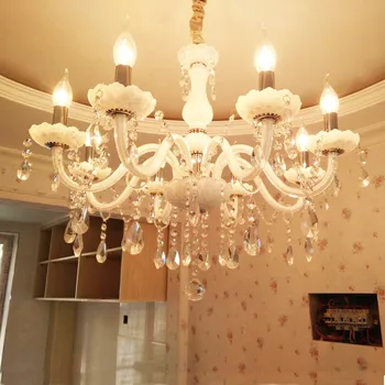 Europene cameră de zi în stil candelabru de cristal lampă lumânare moderne, sala de mese bucatarie lampa lampa dubla candelabru