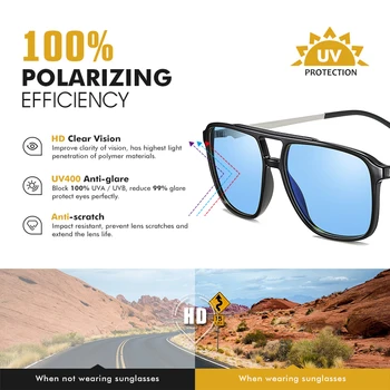 LIOUMO 2020 Design Clasic Pătrat Bărbați ochelari de Soare Polarizati pentru Femei Ochelari de Soare de sex Masculin de Conducere Ochelari de cal Anti-Orbire UV400 zonnebrillen