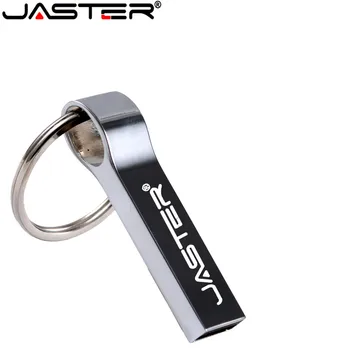 JASTER Metal Unitate Flash USB rezistent la apa Pen Drive 128GB 64GB 32GB 16GB 8GB Stick USB 2.0 Flash Drive Pendrive cu Cheie Inel