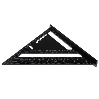 Triunghiular De Măsurare Conducător De 7 Inch Metrice De Aluminiu Aliaj De Viteza Patrati De Acoperis Triunghi Unghi Raportor Sirec Tester Tools