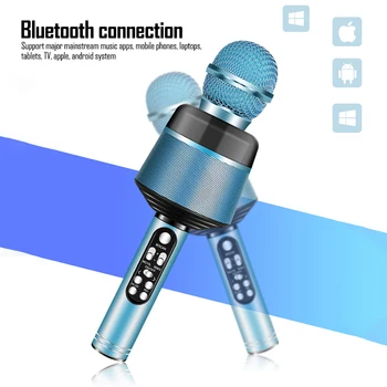 Microfon condensator profesional dj Karaoke microfon pentru PC microfoane de studio pentru telefonul Bluetooth Portabil micro microfoane în aer liber