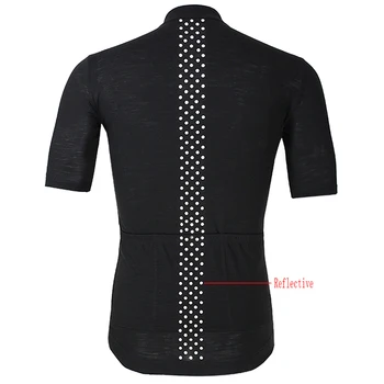 2021 ashmei bărbați ciclism jersey cu mânecă scurtă de vară mtb tricouri timp Liber/Trave 3 Tricouri de Ciclism Jersey Sezon Lână Merinos de Carbon