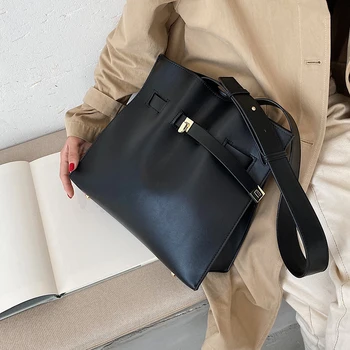 Vintage sac Găleată Mare 2020 Noi de Moda de Înaltă Calitate din Piele PU pentru Femei Geantă de mână de Designer de Mare capacitate, Umăr Geanta Messenger