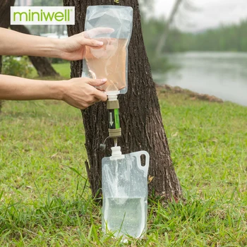 Miniwell Kituri de Supraviețuire Greutate Filtru de Apă de Pregătire de Urgență pentru drumeții și ciclism