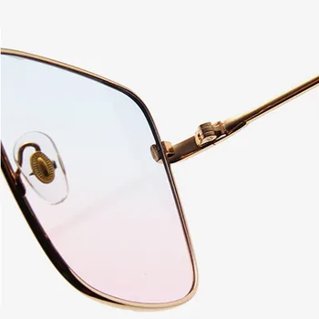 RBRARE 2021 Metal Pătrat Mare Cadru ochelari de Soare Femei Gradient de Roz Ochelari de Soare Pentru Feminino Retro UV400 Lentes De Sol Mujer