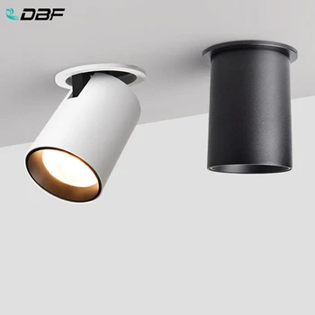 [DBF]Pliabil Plafon cu LED-uri de iluminat Încastrate 7W Spot LED 12W Lumina camera de zi TV de perete de fundal Culoar Tavan corp de Iluminat COB