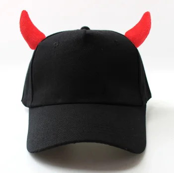 2020 Pălărie Nouă Bărbați Corn de Diavol Primăvara Și Toamna Moda coreeană Șapcă de Baseball pentru Bărbați Și Femei Capace de Halloween Șapcă de Baseball