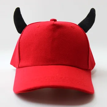 2020 Pălărie Nouă Bărbați Corn de Diavol Primăvara Și Toamna Moda coreeană Șapcă de Baseball pentru Bărbați Și Femei Capace de Halloween Șapcă de Baseball