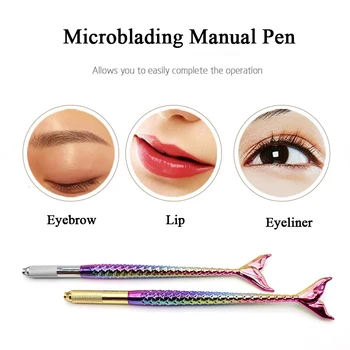 1 buc Permanente Machiaj Accesorii Microblading Pen Profesionale din Aliaj de Aluminiu Lumina Tatuaj Pistol Manual Pen Instrumente pentru Sprancene Buze