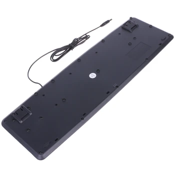 USB Wired Keyboard Mare și Negru Scrisoare de Imprimare Galben Tastaturi Buton Pentru persoane în Vârstă și Low Vision Tastatura