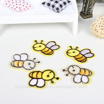 30 buc/lot de Desene animate de albine patch-uri pentru copii haine patch broderie capitolul guma de călcat Aplicatiile album de fier pe geanta Diy