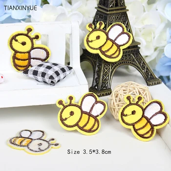 30 buc/lot de Desene animate de albine patch-uri pentru copii haine patch broderie capitolul guma de călcat Aplicatiile album de fier pe geanta Diy