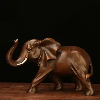 21x12x15cm Rășină Elefant Figurina Animal Statuie Meserii Gradina in Miniatura Decor de Birou Camera de zi Elefant Decor Ornamente