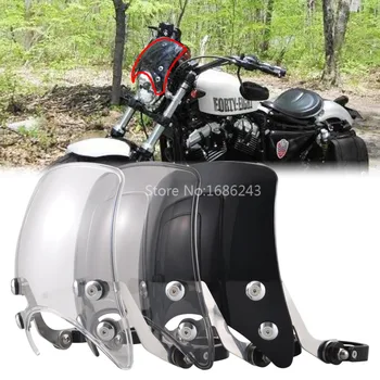 Motocicleta Deflector de Vânt Parbriz Parbriz Faruri carenaj se Potriveste Pentru Harley Sportster XL883 XL1200 72 2004-Up