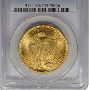 1907 $20 Saint Gaudens Double Eagle monede