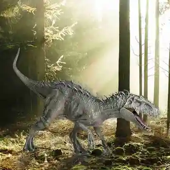Mare Gri Tyrannosaurus Dragon Gura Mobile Dinozaur Simulare Animal Filmul Același Paragraf Copii Jucărie