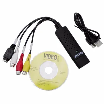 ESCAM Easycap USB 2.0 Ușor Capac Video, TV DVD, VHS, DVR, placa de Captura mai Ușor Capac USB Dispozitiv de Captură Video Suport Win10