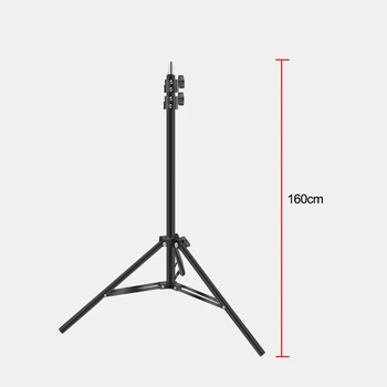 1,6 M Heavy Duty Metal Stand Lumina Pentru Fotografia de Studio Relfectors Softbox Sarcină maximă la 1KG Trepied Pliabil Lampa Sta