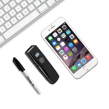 Fără Fir Bluetooth Scanner CCD Cod de Bare Mini Scanner de Buzunar Cititor de coduri de Bare cu Laser Suport Telefon Mobil iPad Portabile Cititor