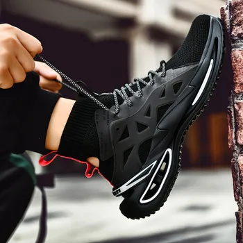 Moda Respirabil de Înaltă top șosete pantofi ultralight la modă pantofi pentru bărbați Usoare Dantela-Up Adidași de Înaltă calitate Mens Casual Pantofi