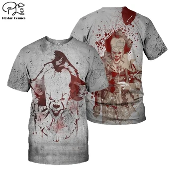 PLstar Cosmos Halloween Filmul lui Michael Myers Groază, Teroare 3DPrint Amuzant tricouri Barbati/Femei Casual de Vara cu Maneci Scurte T-shirt a-3